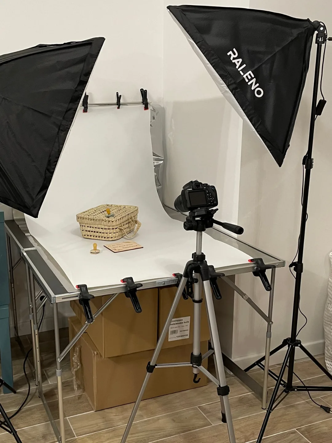 Studio photo produit dans l’atelier