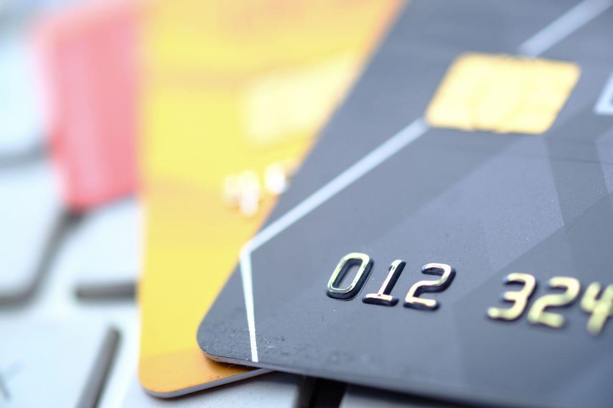 Gros plan de haute qualité sur des cartes de crédit et de débit